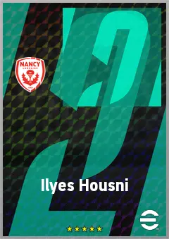 Ilyes Housni eFootball 2026 player card, 67 OVR CF