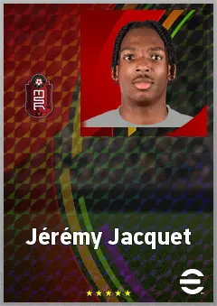 Jérémy Jacquet eFootball 2026 player card, 73 OVR CB