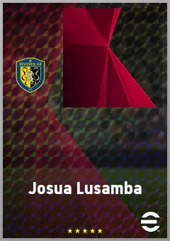 Josua Lusamba eFootball 2026 player card, 62 OVR GK