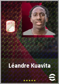 Léandre Kuavita eFootball 2026 player card, 66 OVR CMF