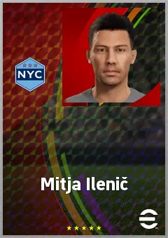 Mitja Ilenič eFootball 2026 player card, 71 OVR RB