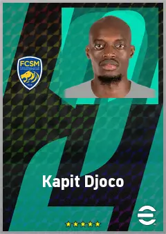 Kapit Djoco eFootball 2026 player card, 68 OVR CF