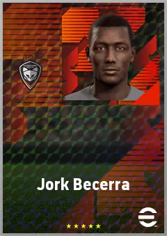 Jork Becerra eFootball 2026 player card, 68 OVR DMF