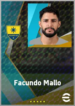 Facundo Mallo eFootball 2026 player card, 73 OVR CB