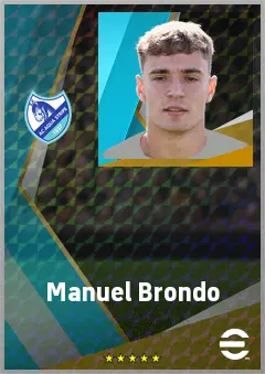 Manuel Brondo eFootball 2026 player card, 67 OVR CF