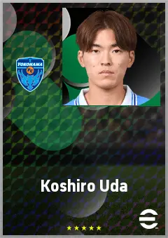 Uda Koshiro eFootball 2026 player card, 61 OVR DMF