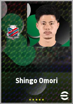 Omori Shingo eFootball 2026 player card, 63 OVR CF