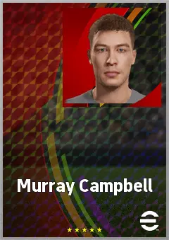 Murray Campbell eFootball 2026 player card, 64 OVR CB