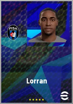 Lorran eFootball 2026 player card, 68 OVR AMF