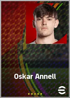 Oskar Annell eFootball 2026 player card, 64 OVR GK