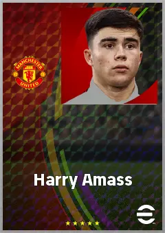 Harry Amass eFootball 2026 player card, 69 OVR LB