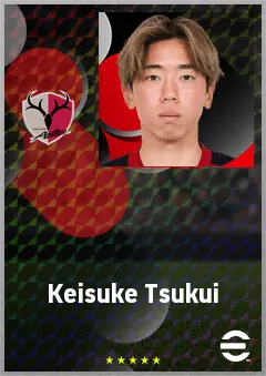 Tsukui Keisuke eFootball 2026 player card, 64 OVR CB