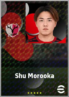 Morooka Shu eFootball 2026 player card, 67 OVR RWF