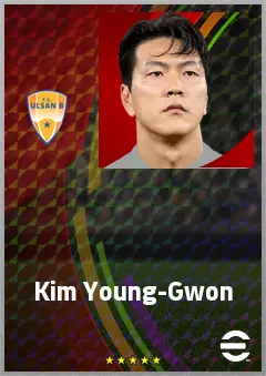Kim Young-Gwon eFootball 2026 player card, 70 OVR CB