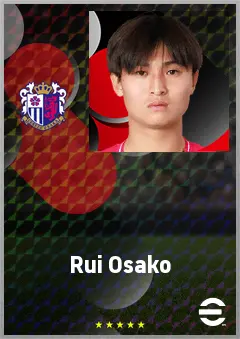 Osako Rui eFootball 2026 player card, 62 OVR CMF