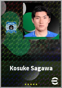 Sagawa Kosuke eFootball 2026 player card, 64 OVR CF