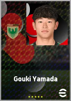 Yamada Gouki eFootball 2026 player card, 65 OVR CF