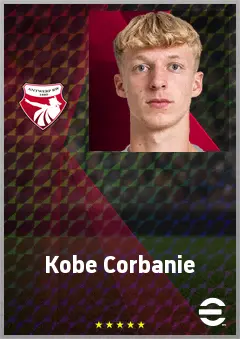 Kobe Corbanie eFootball 2026 player card, 66 OVR RB