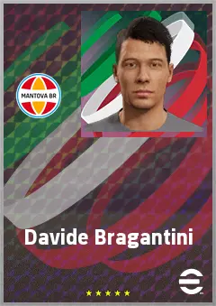 Davide Bragantini eFootball 2026 player card, 68 OVR RWF