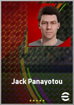 Jack Panayotou eFootball 2026 player card, 67 OVR CMF