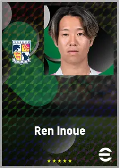 Inoue Ren eFootball 2026 player card, 64 OVR LWF