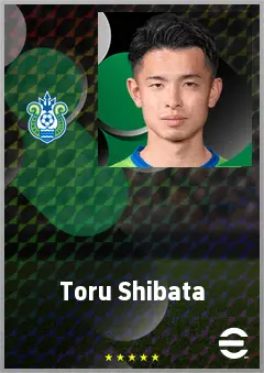 Shibata Toru eFootball 2026 player card, 64 OVR RB