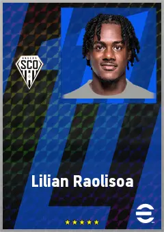Lilian Raolisoa eFootball 2026 player card, 71 OVR RB