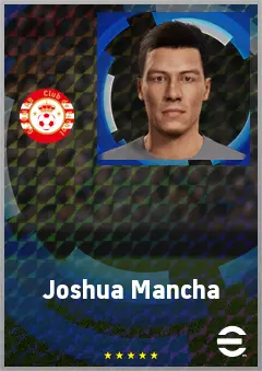 Joshua Mancha eFootball 2026 player card, 66 OVR AMF