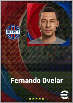 Fernando Ovelar eFootball 2026 player card, 67 OVR RWF