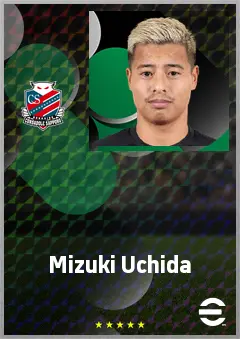 Uchida Mizuki eFootball 2026 player card, 65 OVR RB