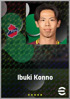 Konno Ibuki eFootball 2026 player card, 61 OVR LMF