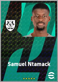Samuel Ntamack eFootball 2026 player card, 66 OVR CF