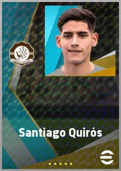 Santiago Quirós eFootball 2026 player card, 73 OVR CB