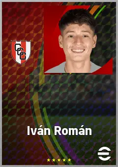 Iván Román eFootball 2026 player card, 70 OVR CB