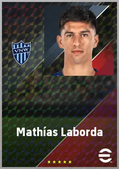 Mathías Laborda eFootball 2026 player card, 74 OVR CB