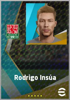 Rodrigo Insúa eFootball 2026 player card, 74 OVR LB