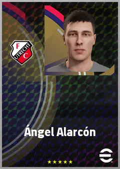 Ángel Alarcón eFootball 2026 player card, 69 OVR LWF