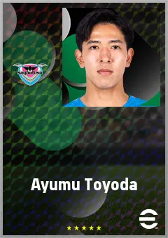 Toyoda Ayumu eFootball 2026 player card, 66 OVR CMF