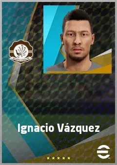 Ignacio Vázquez eFootball 2026 player card, 75 OVR CB