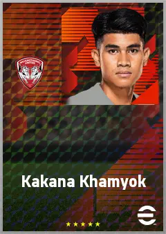 Kakana Khamyok eFootball 2026 player card, 67 OVR AMF