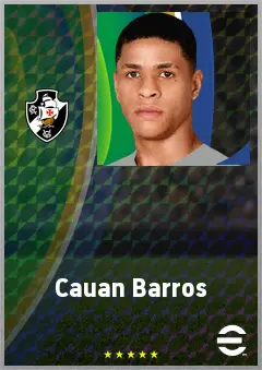 Cauan Barros eFootball 2026 player card, 71 OVR DMF