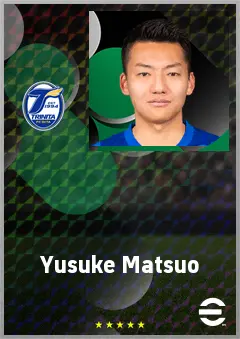 Matsuo Yusuke eFootball 2026 player card, 64 OVR RMF