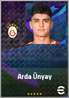 Arda Ünyay eFootball 2026 player card, 63 OVR CB