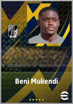 Beni Mukendi eFootball 2026 player card, 71 OVR CMF