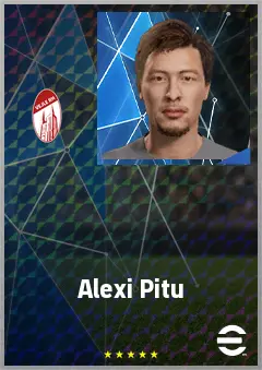 Alexi Pitu eFootball 2026 player card, 68 OVR LWF