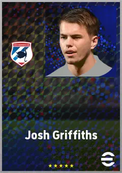 Josh Griffiths eFootball 2026 player card, 70 OVR GK