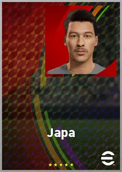 Japa eFootball 2026 player card, 67 OVR CMF