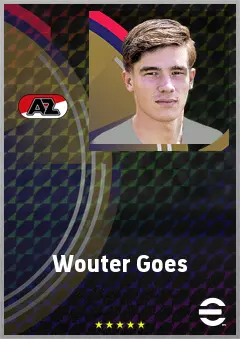 Wouter Goes eFootball 2026 player card, 73 OVR CB