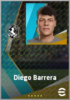 Diego Barrera eFootball 2026 player card, 71 OVR RMF