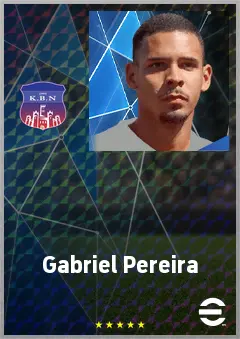 Gabriel Pereira eFootball 2026 player card, 74 OVR CB